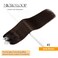 Dark Brown Micro Link Hair Extensions Human Hair Micro Loop Human Hair Extensions 0.5g/s 50g Bead in Hair Extensions Human Hair Micro Bead Hair Extensions 18 Inch #2