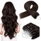 Dark Brown Micro Link Hair Extensions Human Hair Micro Loop Human Hair Extensions 0.5g/s 50g Bead in Hair Extensions Human Hair Micro Bead Hair Extensions 18 Inch #2