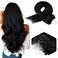 Micro Link Hair Extensions Human Hair Remy Virgin Micro Ring Human Hair Extension 0.5g/Strand 50g Natural Microloop Extensions 100Strands (14 Inch, #1 Jet Black)