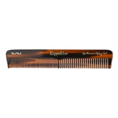 Dapper Dan Handmade Hair Styling Comb, Hand Polished for a Smooth Glide Through Hair, Gentle Non-Scratch Treatment of the Hair and Scalp 170mm x 30mm