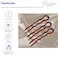 Parcelona French Slick Medium 3 Inch Tortoise Shell Wavy Crink U Shaped Chignon Bun Hair Pin (3 Pins) (Shell-Brown)
