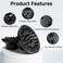 Hair Diffuser, Diffuser Attachment for Hair Dryer, Hair Diffuser for Curly Hair, Universal Diffuser for 1.4-2.6" Hair Blow Dryer Long Thick Curly Wavy Hair, Hair Attchment for Women, Black