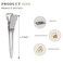 100pcs 1.77inches rust-proof metal alligator clip with a Clear Plastic Box, Styling, Hair Styling, Curling Clip, Hair Coloring, DIY Aaccessories, Items Fixed, Silver.