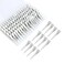 100pcs 1.77inches rust-proof metal alligator clip with a Clear Plastic Box, Styling, Hair Styling, Curling Clip, Hair Coloring, DIY Aaccessories, Items Fixed, Silver.