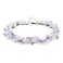 Lavender Headband Bridal Woodland Garland Flower Hair Wreath Wedding Accessories BOHO Crown Beach Girls Headpiece (White)