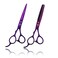 Purple Dragon 6.0 inch Left Hand Barber Hair Cutting Scissor and Thinning Shears - for Professional Left-handed Hairstlist