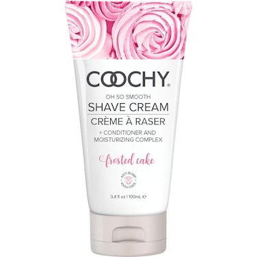 Coochy Intimate Shaving Cream   Shave Conditioner &amp; Moisturizer for Face &amp; Body   Ideal for Sensitive Skin Care   Frosted Cake, 3.4 oz