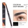 Eyebrow Pencil, Waterproof Eyebrow Makeup with Soft Spoolie Brush, Long Lasting UltraFine Triangle Shaped Pencil, Creates Perfect Natural Eyebrows (Deep Brown)