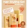 Hair Styling Gel for Kids, Children's Hair Wax Stick - Built-in Comb 2-in-1 Hair Finishing Stick, Natural Ingredients Refreshing and Non-Greasy, Easy to Styling, 0.71oz, Clear