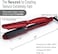 MBHAIR Ceramic Crimper Iron for Fluffy Hairstyle Curling Iron, Corrugation Crimper Hair Irons, Anti Static Ceramic Hair Crimping Iron Adjust Temperature (Red)