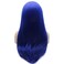 Lushy Hair Lace Front Synthetic Wig Straight Long 24inch Blue Wig Heat Resistant Heavy Density Realistic Wigs