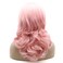 Lushy Pink Wavy Synthetic Wig, 16inch, Heat Resistant, Heavy Density, Lace Front