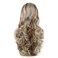 Hair Wavy Long 26inch White and Blonde and Auburn Mix Heavy Density Heat Resistant Realistic Synthetic Lace Front Wigs