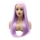 Hair Straight Long 24inch Light Purple Heavy Density Realistic Synthetic Lace Front Wigs