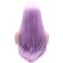 Hair Straight Long 24inch Light Purple Heavy Density Realistic Synthetic Lace Front Wigs