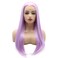Hair Straight Long 24inch Light Purple Heavy Density Realistic Synthetic Lace Front Wigs