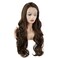 Hair Wavy Long 26inch Brown Blonde Mix Heavy Density Realistic Synthetic Lace Front Wigs