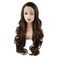 Hair Wavy Long 26inch Brown Blonde Mix Heavy Density Realistic Synthetic Lace Front Wigs