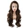 Hair Wavy Long 26inch Brown Blonde Mix Heavy Density Realistic Synthetic Lace Front Wigs