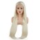 Hair Straight Super Long 28inch White Light Blonde Mix Heavy Density Realistic Synthetic Lace Front Wigs