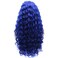 Hair Curly Long 26inch Navy Blue Heavy Density Realistic Synthetic Lace Front Wigs