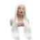 Hair Synthetic Lace Front Wig Straight Super Long 28in White Heat Resistant Realistic Wig