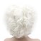 Iwonawig Short Curly Heat Friendly Natural Looking Synthetic Lace Front Snow White Wig