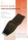 Sunny Hair Extensions Tape in Human Hair Extensions Dark Brown 18 Inch Hair Tape ins Extensions Dark Brown Ombre Medium Brown Balayage Real Human Hair Extensions Brown Hair for Women 20pcs 50g