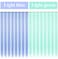 Rhyme 21" 16 PCS Light Green Sky Blue Hair Ins Colored Clip in Hair Extensions Straight Fashion Hairpieces for Party Highlights Girls Hair Accessories (Light green,Light blue)