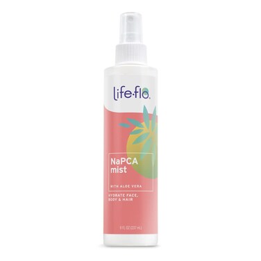 Life-flo NaPCA Mist   Hydrating Spray for Face, Body and Hair   With Aloe and Sodium PCA for Softer, Fresher Skin   8oz