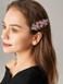 Flower Luxury Jewelry Design Hairpin Rhinestone Hair Barrette Clip,Also Perfect Mother's Day Gifts for Mom(Orange)