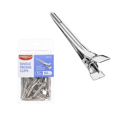 RED by Kiss 80pcs 1.75" Slide-In Hair Clips, Durable Metal Curl Setting Clips for Hairdressing, Sectioning &amp; Retwisting, Rust-Free Hair Pins for Dreads, Dreadlocks, &amp; Twist Styles