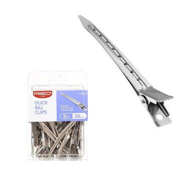 RED by Kiss 36pcs 3.5" Slide-In Hair Clips, Durable Metal Curl Setting Clips for Hairdressing, Sectioning &amp; Retwisting, Rust-Free Hair Pins for Dreads, Dreadlocks, &amp; Twist Styles