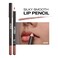 Professional Slim Lip Pencil, Creamy Soft Lip Liner, Smooth Long-Lasting Rich Lip Color, Natural Lip Makeup, Water-Resistant Lip Crayon (Nude)
