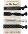 Bridesmaid Ribbon Hair Ties No Crease Elastics Handtied Ouchless Ponytail Holders Hair Band Bracelet Favors for Bachelorette Parties Bridal Showers