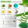 Organic Aloe Vera Lotion - Face &amp; Body Moisturizing Cream with Natural Aloe Vera, Vitamin E Oil, Vitamin C, Retinol Cream, Shea Butter &ndash; Anti Aging Face Moisturizer for Women, Dry Skin (8 oz - 2pk)