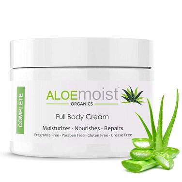Organic Aloe Vera Lotion - Face &amp; Body Moisturizing Cream with Natural Aloe Vera, Vitamin E Oil, Vitamin C, Retinol Cream, Shea Butter &ndash; Anti Aging Face Moisturizer for Women, Dry Skin (8 oz - 2pk)