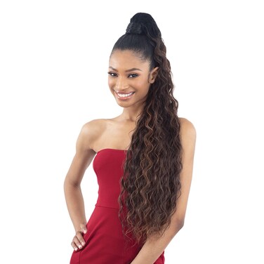 Milky Way Organique Pony Pro Easy Wrap Around Ponytail Crimped 36" (30)