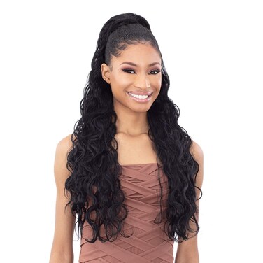 Shake N Go Organique Pony Pro Mastermix Ponytail - KING WAVE 28 (2 Dark Brown)