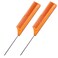 (2 Pack) 8" Brown Rat Tail Stainless Steel Pintail Comb Fine-tooth Hair Comb - Heat and Chemical Resistant For All Hair Types