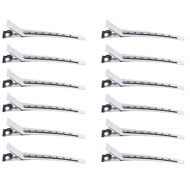 (12pcs) Metal Hair Clips Duckbill Clips Alligator Clips Styling Clips Pins for Thick and Thin Hair