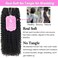 Kinky Curly Clip in Hair Extensions Human Hair 14 Inch 3C 4A Kinky Curly Hair Extensions Clip Ins for Black Women Double Weft Real Brazilian Remy Human Hair 7 Pcs with 24 Clips,Natural Black