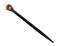 Natural Tumbled Healing Gemstone Crystal Chonta Wooden Hair Stick Long Pin for Buns Womens Fashion Handmade Gifts Boho Reiki Accessories (Clear Quartz)