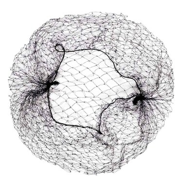 OMORFIEER Hair Nets for Buns Nets for Ballet Girls Hair Net for Wig 20 Pcs 12 inch Black