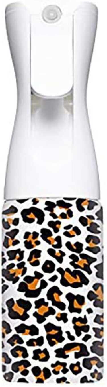 Stylist Airless Aerosol water Dispenser, Refillable Fine Mist Spray bottles, Good for watering plants, Showering Pets, Trigger sprayer for Hair, 6oz Leopard print