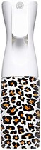 Stylist Airless Aerosol water Dispenser, Refillable Fine Mist Spray bottles, Good for watering plants, Showering Pets, Trigger sprayer for Hair, 6oz Leopard print