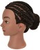 RIHANNAHAIR 100% Human Hair Mannequin Head with Stand for Hairdresser Manikin Cosmetology Doll Training Head Practice Braiding Styling Coloring Bleaching Dyeing Curling Cutting Display
