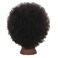 Kinky Curly Real 100% Human Hair Afro Mannequin Head with Stand for Hairdresser Practice Manikin Cosmetology Training Doll Head Braiding Styling Updos Bleaching Dyeing Curling