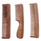 Neem Wood Combs Set of 3, Includes Wide Tooth, Fine Tooth, Wide Tooth with Handle - ULTRA SAVER PACK