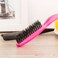 Frienda 2 Pieces Boar Bristle Brush Comb Hair Teasing Brush for Women Men Salon Boar Nylon Bristle Beauty Styling Backcombing Tool(Fuchsia and Black)